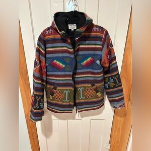 Tibet wear 100% wool fleece lined coat.